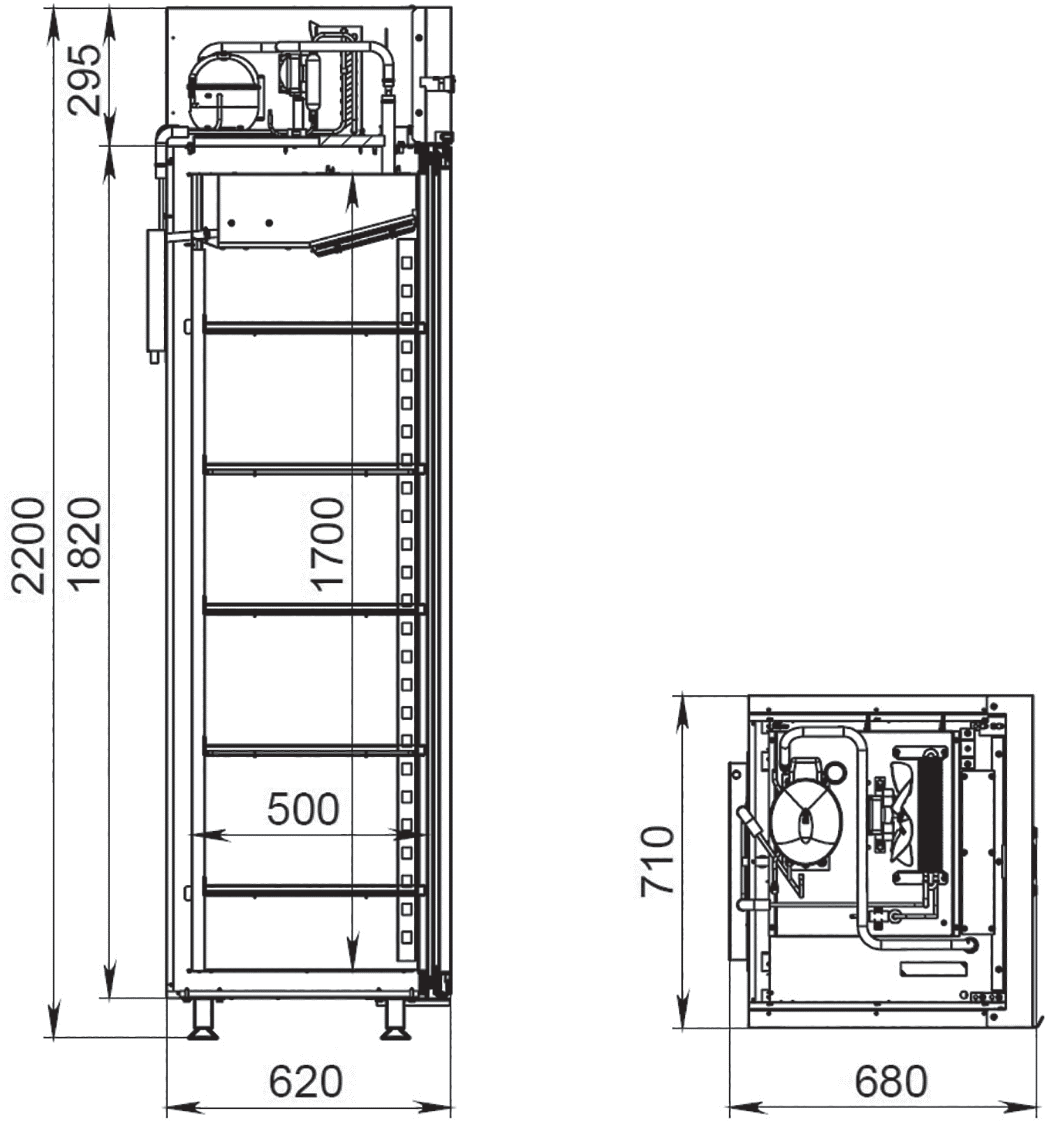Шкаф холодильный Фармацевтический ШХФ-500-КСП